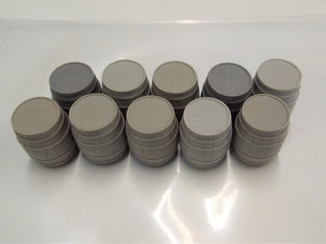 Large Wooden Barrels (Resin)